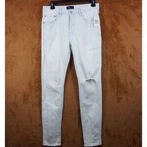 PURPLE BRAND Mens Jeans Size 33 Light Wash Skinny P001 Slim Fit Low Rise $295